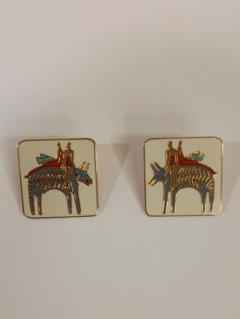 Laurel Burch Fantasy Friends Earrings - Vintage 1980s!